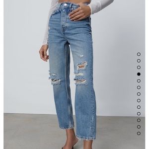 BRAND NEW WITH TAGS Zara Straight Leg Jeans sz 12